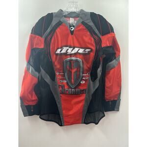 Dye Paintball Men’s Jersey Red Ironmen Padded Pullover Mesh Lightweight Size XS